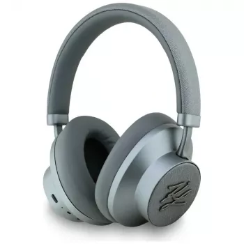 Karl Lagerfeld Grained Initials Bluetooth ANC Over-Ear slušalke sive