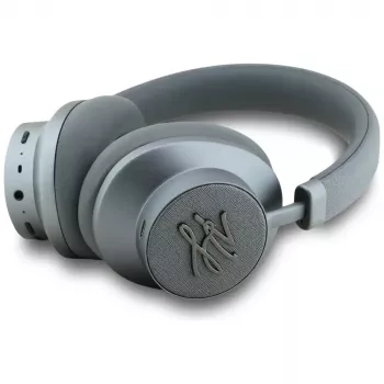 Karl Lagerfeld Grained Initials Bluetooth ANC Over-Ear slušalke sive