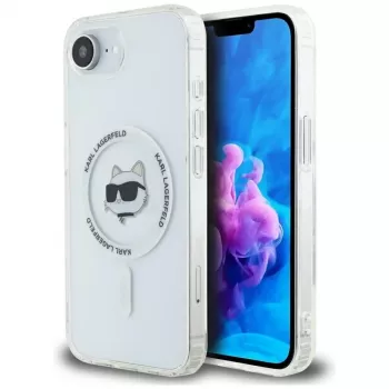 KARL LAGERFELD IML Metal Choupette Head MagSafe ovitek za iPhone 16e / 17e, bel