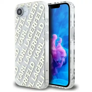 Karl Lagerfeld IML Repeat Logo ovitek za iPhone 16e / 17e, zlat