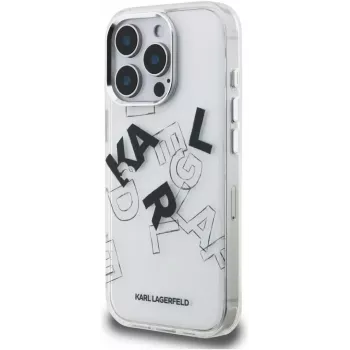 Karl Lagerfeld IML ovitek s skicirano grafiko za iPhone 16 Pro, prosojen