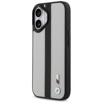 BMW M Perforated Stripe Logo MagSafe ovitek za Apple iPhone 17, siv