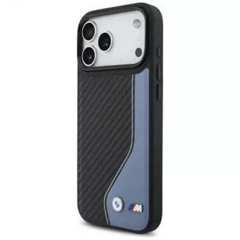 BMW M Carbon Logo MagSafe ovitek za iPhone 17 Pro Max, moder
