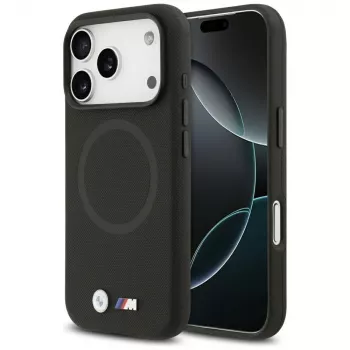 BMW M FW Metal Logo MagSafe ovitek za Apple iPhone 17 Pro, črn