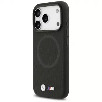BMW M FW Metal Logo MagSafe ovitek za Apple iPhone 17 Pro, črn