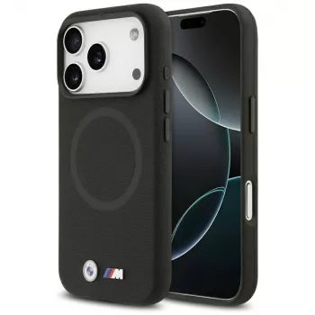 BMW M FW Metal Logo MagSafe ovitek za Apple iPhone 17 Pro Max, črn