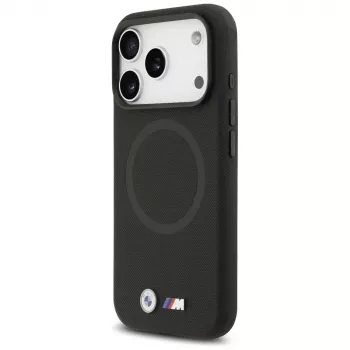 BMW M FW Metal Logo MagSafe ovitek za Apple iPhone 17 Pro Max, črn