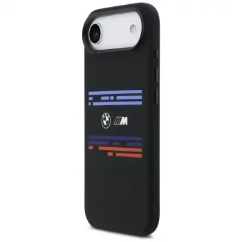 BMW M Silicon Horizontal Line MagSafe ovitek za iPhone Air, črn