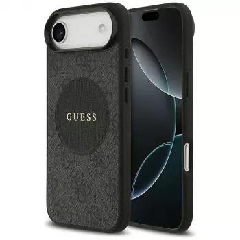 Guess 4G Circle Classic Logo ovitek MagSafe za iPhone Air - črn