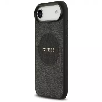 Guess 4G Circle Classic Logo ovitek MagSafe za iPhone Air - črn
