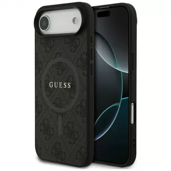Guess 4G Ring Classic Logo ovitek MagSafe za iPhone Air, črn