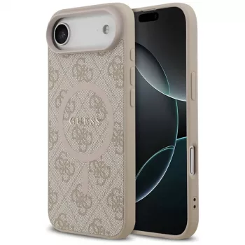Guess 4G Ring Classic Logo ovitek MagSafe za iPhone Air roza