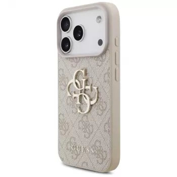 Guess 4G Big Logo ovitek za iPhone 17 Pro - roza