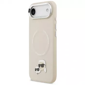 KARL LAGERFELD Karl & Choupette Pins ovitek MagSafe za Apple iPhone Air - bež