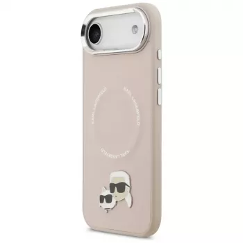 KARL LAGERFELD Karl & Choupette Pins ovitek MagSafe za iPhone Air roza