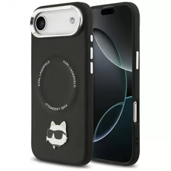 KARL LAGERFELD Choupette Pin ovitek MagSafe za Apple iPhone Air, črn