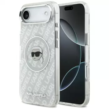 KARL LAGERFELD IML Karl Head Logo ovitek MagSafe za iPhone Air - siv