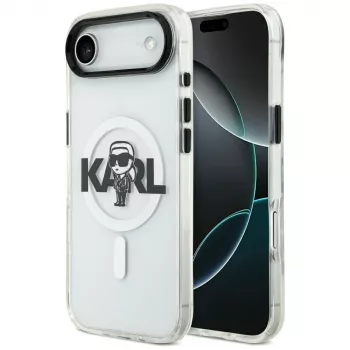 Karl Lagerfeld IML Karl Sketch Logo ovitek MagSafe za iPhone Air, prozoren