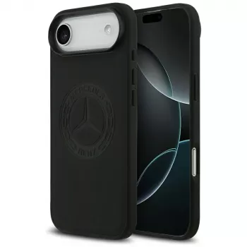 Mercedes usnjen ovitek Vintage Logo MagSafe za iPhone Air, črn