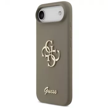 Guess Silicone Big 4G Script ovitek za iPhone Air, rjav