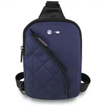 BMW Nylon Pocket & Metal Logo čezramenska torbica za telefon Navy Blue