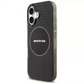Mercedes AMG Double Layer Transparent Smoked MagSafe ovitek za iPhone 17, črn