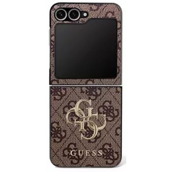Guess Big 4G Logo Classic ovitek za Samsung Galaxy Z Flip7, rjav