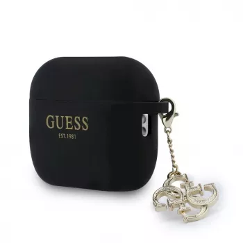 Guess Silicone 4G Charm ovitek za AirPods Pro 3, črn