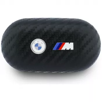 BMW Bluetooth TWS ušesne slušalke Carbon Metal Logo ENC črne