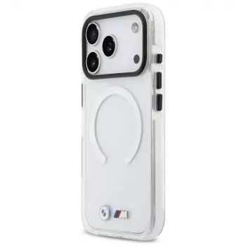 BMW M IML Shockproof Metal Logos MagSafe ovitek za iPhone 17 Pro prozoren
