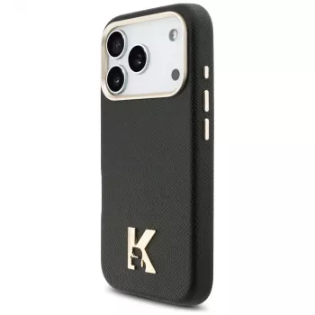 Karl Lagerfeld Karl Head Logo MagSafe ovitek za Apple iPhone 17 Pro, črn