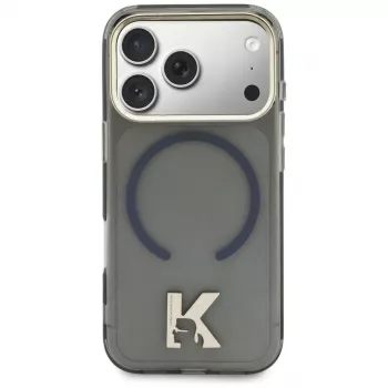 Karl Lagerfeld IML K Head Logo MagSafe ovitek za iPhone 17 črn