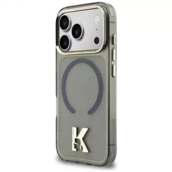 KARL LAGERFELD IML K Head Logo MagSafe ovitek za iPhone 17 Pro, črn