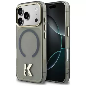 KARL LAGERFELD IML K Head Logo MagSafe ovitek za Apple iPhone 17 Pro Max, črn