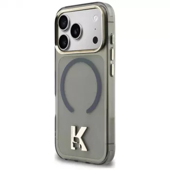 KARL LAGERFELD IML K Head Logo MagSafe ovitek za Apple iPhone 17 Pro Max, črn