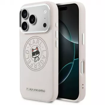 Karl Lagerfeld Point & ChoupetteSketch MagSafe ovitek za Apple iPhone 17 Pro, roza