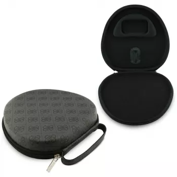 Guess Carry Box zaščitni ovitek za brezžične slušalke TWS, črn