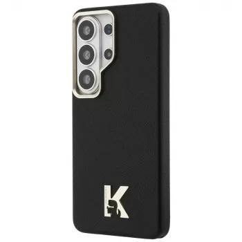 Karl Lagerfeld K Metal Logo ovitek MagSafe za Samsung Galaxy S26 Ultra, črn