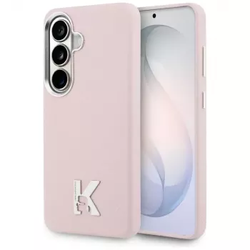 Karl Lagerfeld K Metal Logo ovitek MagSafe za Samsung Galaxy S26, roza