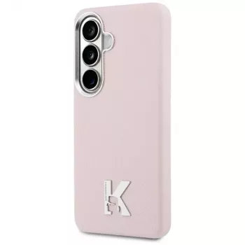 Karl Lagerfeld K Metal Logo ovitek MagSafe za Samsung Galaxy S26, roza