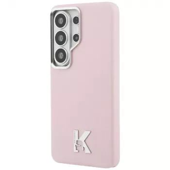 Karl Lagerfeld K Metal Logo ovitek MagSafe za Samsung Galaxy S26 Ultra, roza