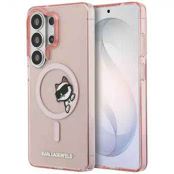 KARL LAGERFELD IML Peekaboo Choupette ovitek MagSafe za Samsung Galaxy S26 Ultra, roza
