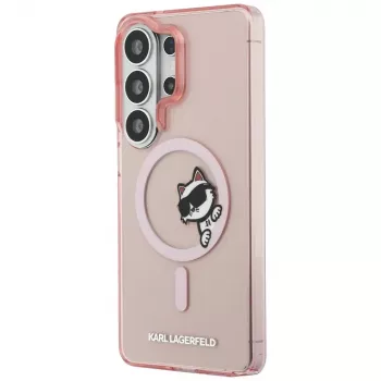 KARL LAGERFELD IML Peekaboo Choupette ovitek MagSafe za Samsung Galaxy S26 Ultra, roza