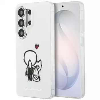KARL LAGERFELD IML Karl & Choupette MagSafe ovitek za Samsung Galaxy S26 Ultra, prosojen