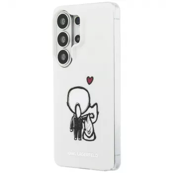 KARL LAGERFELD IML Karl & Choupette MagSafe ovitek za Samsung Galaxy S26 Ultra, prosojen