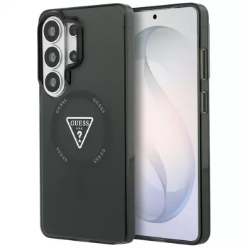 Guess IML Gradient Triangle MagSafe ovitek za Samsung Galaxy S26 Ultra (črn)