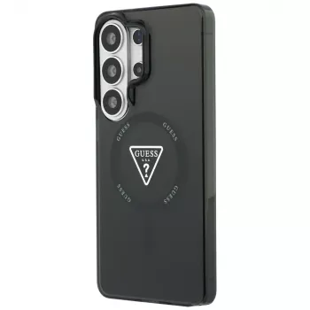 Guess IML Gradient Triangle MagSafe ovitek za Samsung Galaxy S26 Ultra (črn)