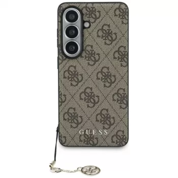 Guess 4G Classic Logo Charm MagSafe ovitek za Samsung Galaxy S26 (rjav)