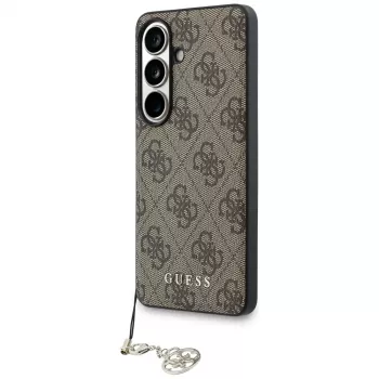 Guess 4G Classic Logo Charm MagSafe ovitek za Samsung Galaxy S26 (rjav)