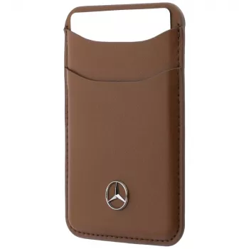 Mercedes usnjena denarnica MagSafe kamelja